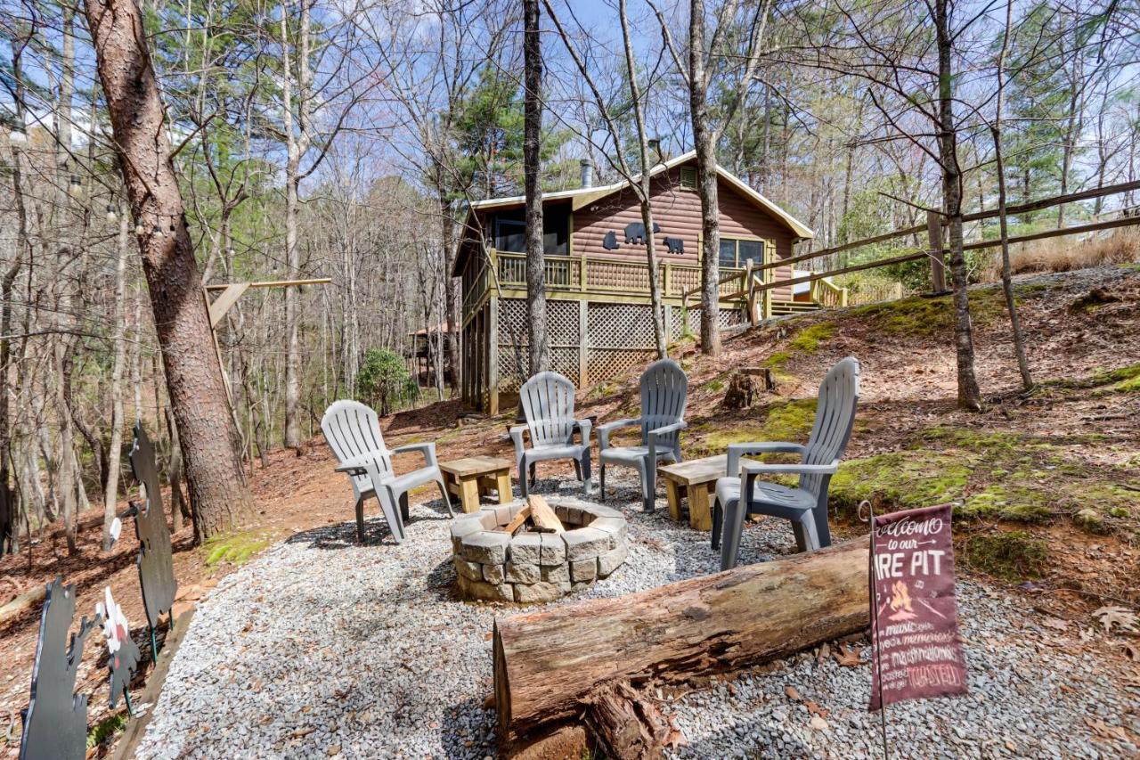 Blue Ridge Cozy Cabin In The Woods With Hot Tub! Eksteriør billede