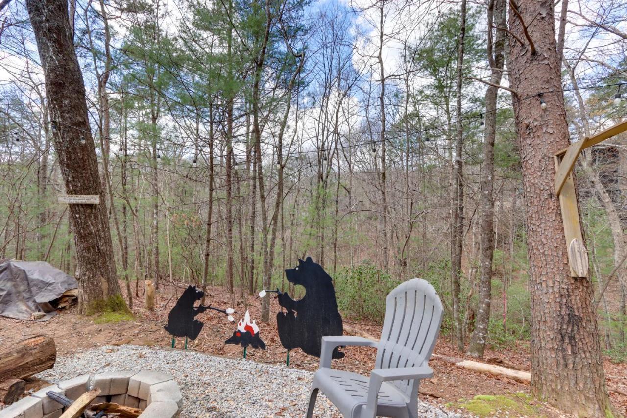 Blue Ridge Cozy Cabin In The Woods With Hot Tub! Eksteriør billede