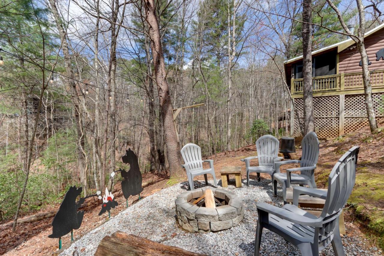 Blue Ridge Cozy Cabin In The Woods With Hot Tub! Eksteriør billede